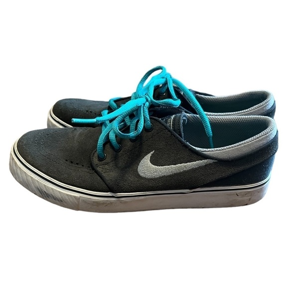 Nike Stefan Janoski gray and teal skateboarding sneaker - Picture 1 of 8